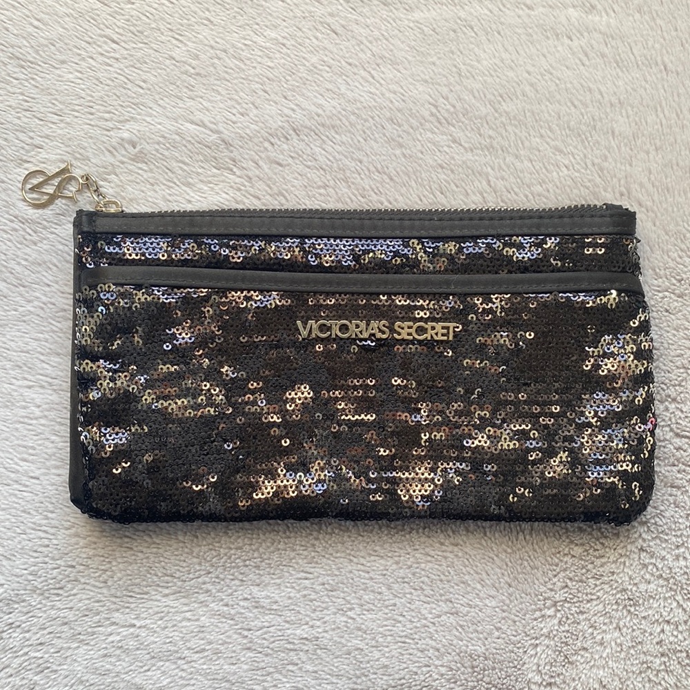 Victoria’s Secret Black Sequin Clutch